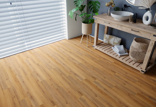 Eiche Karamell Landhausdiele - Klebe-Vinylboden