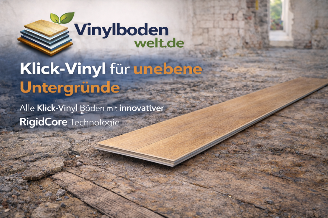 Klick-Vinyl für unebene Untergründe – warum Rigid Klick-Vinyl die beste Lösung ist