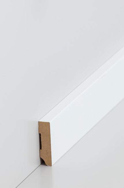 Sockelleiste Weiß 10 x 40 mm - 2,50 m (25m/Paket)