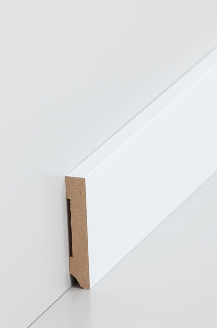 Sockelleiste Weiß 10 x 58 mm - 2,50 m (25m/Paket)