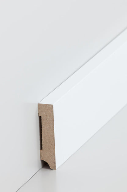 Sockelleiste Weiß 13 x 80 mm - 2,50 m (25m/Paket)