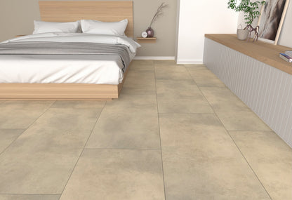 Stein Creme Fliesenoptik - Klick-Vinylboden