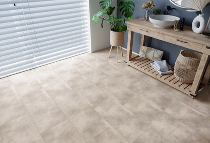 Stein Sand Fliesenoptik - Klebe-Vinylboden